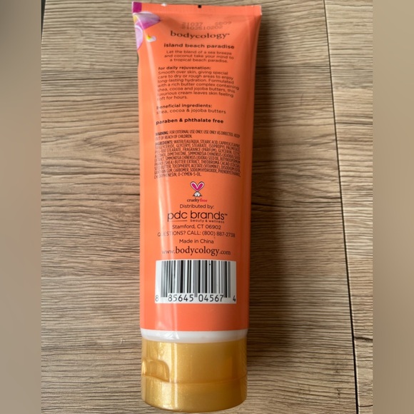 Bodycology Island Beach Paradise Rich Butter Complex Moisturizing Body Cream 8oz - Picture 2 of 4